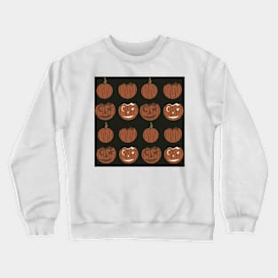 Pumpkin carving process #1b Crewneck Sweatshirt